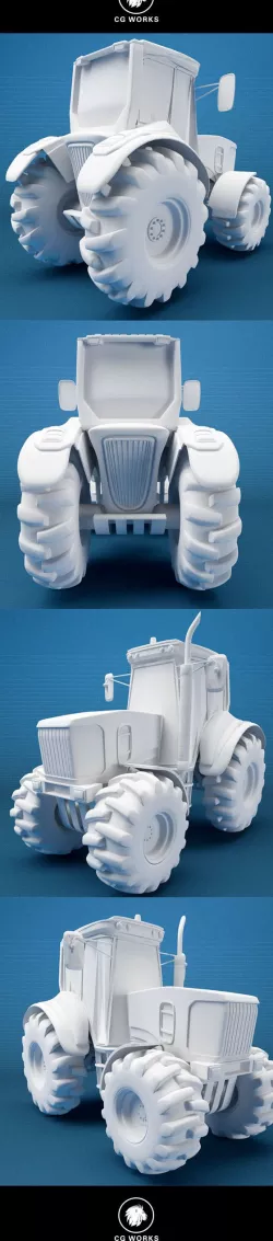 Construction machinery C4D & OBJ XIX