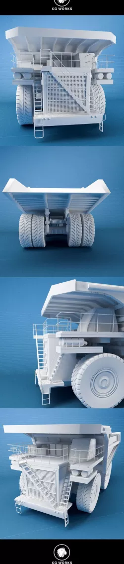 Construction machinery C4D & OBJ XVI