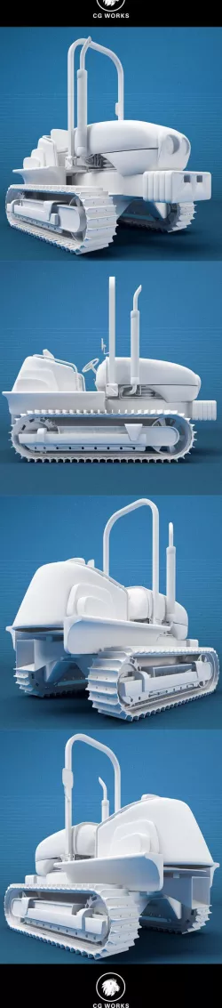Construction machinery C4D & OBJ XXIV