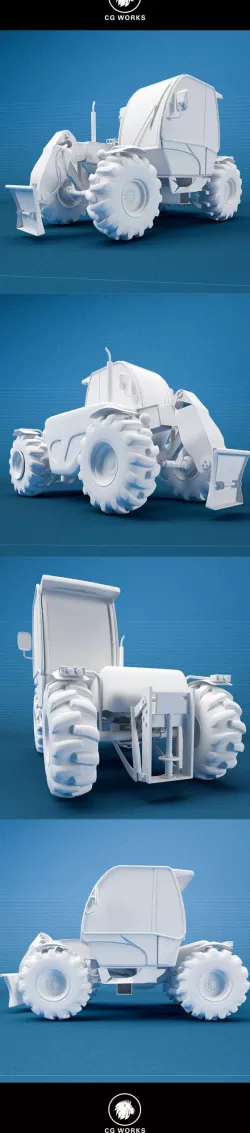 Construction machinery C4D & OBJ XXV
