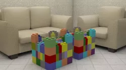 Cubes Tea - Coffee Table with Couch