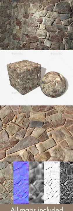 Desert Stone Wall Seamless Texture