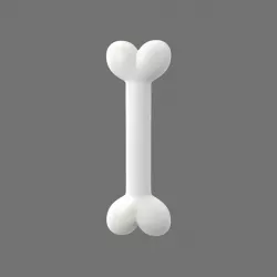 Dog bone simple cartoon