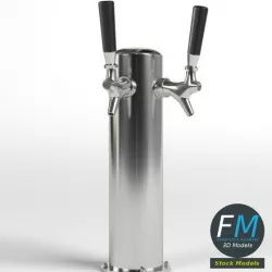 Double beer tap
