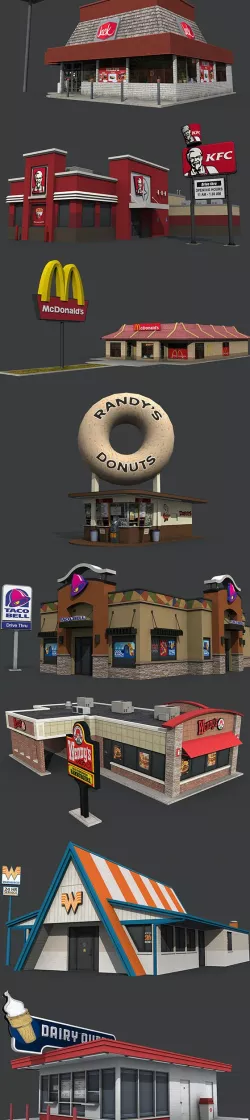 Fastfood Restaurants Pack