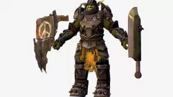 Game Character Armored Military Troll Orc
