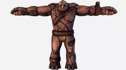 Game MMO RPG Character Skull Monster Clay Golem