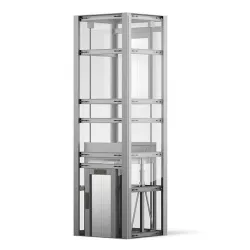 Glass Elevator 3D Model