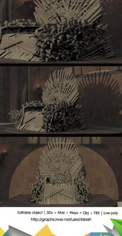 3d throne model 【 STLFinder