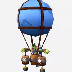 Handpaint Cartoon Goblin Bombardier MMO Character