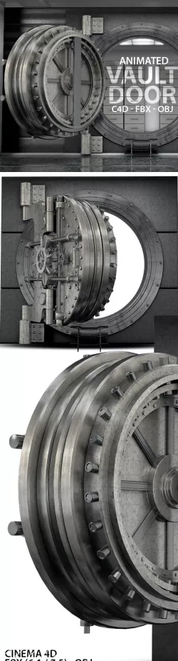 Heavy Vault Door 3D Model