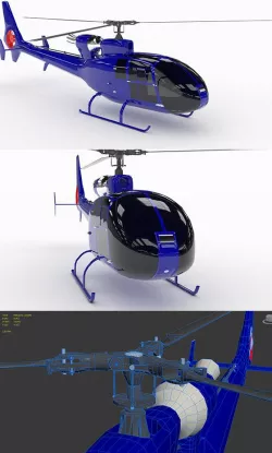 Helicopter SA342 Gazelle VR AR