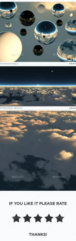 High Resolution Above The Clouds HDRi Map 030