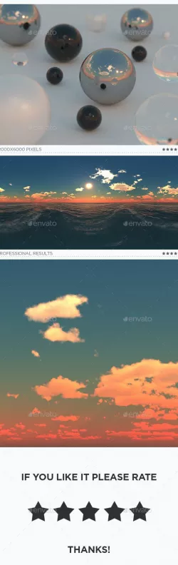 High Resolution Sky HDRi Map 337