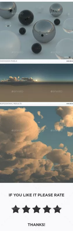 High Resolution Sky HDRi Map 377