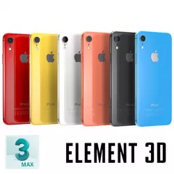 iPhone XS, XS Max and XR - Element 3D, MAX, OBJ