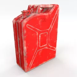 Jerry Can Low Poly 2 Worn PBR