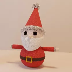 Knitted Santa Christmas Decoration