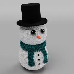 Knitted Snowman Christmas Decoration