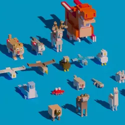 Low Poly Amimals Pack - Cartoon Crossy Road