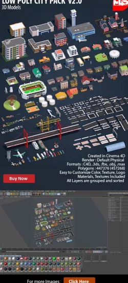 Low Poly City Pack v2.0