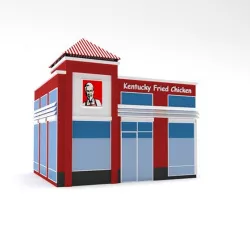 Low Poly KFC Building