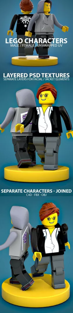 Male & Female LEGO Characters