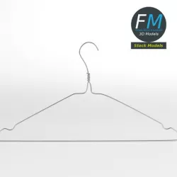 Metal wire coat hanger
