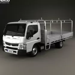 Mitsubishi Fuso Canter 515 Wide Single Cab Alloy Tray Truck 2016