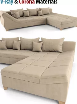 Modern Sofa, High Poly Sofa