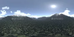Noon Mountains HDRI Sky