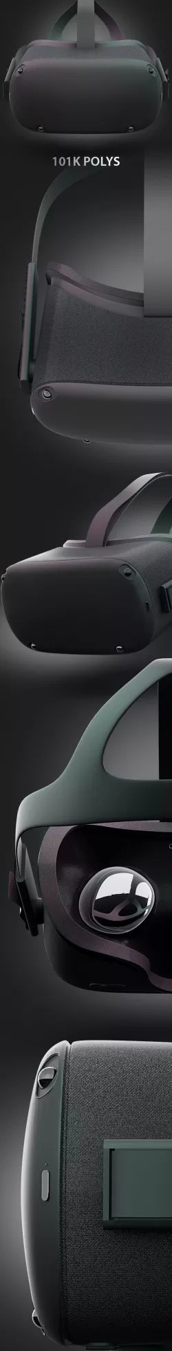 Oculus Quest Headset 3D Model