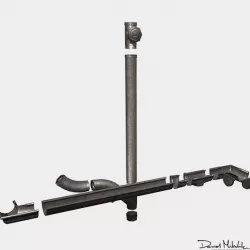 Old Aluminium Gutter System PBR
