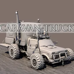 Post Apocalyptic Caravan Truck