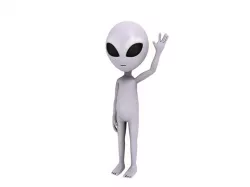 Rigged Alien Character