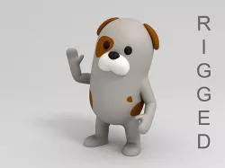 Rigged Cartoon Dog