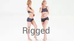 Rigged scan woman sport 01