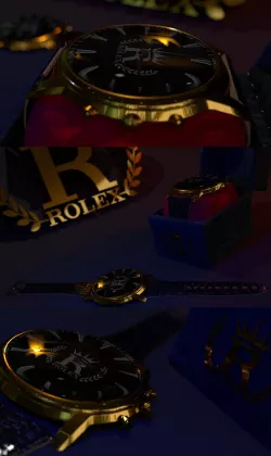 Rolex watch | 3D watch | Rolex | Watch | 3D model | Skin | Accessory | Fashion | Low Poly