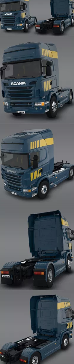 Scania R480 2008 3D Model