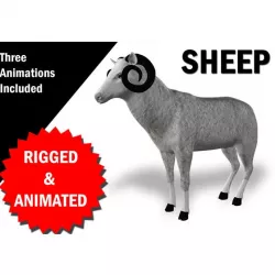 Sheep Rigged and Animated
