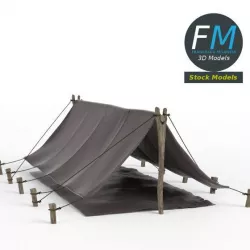 Simple pup tent