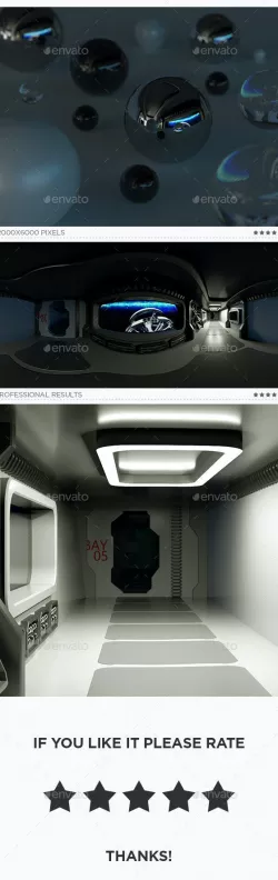Spaceship Interior HDRi Map 007