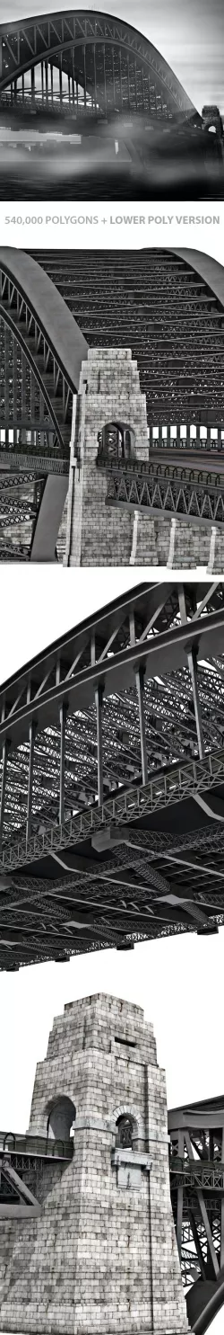 Sydney Harbor Bridge 3D Model
