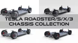 Tesla Roadster Model S X 3 Chassis Pack