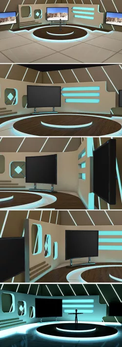 three Screen 3D Studio