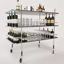 Vodka Wheelchair 3D model