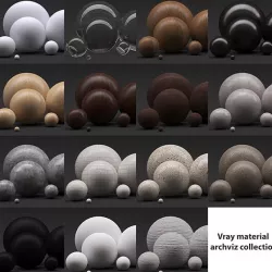Vray material collection for archviz