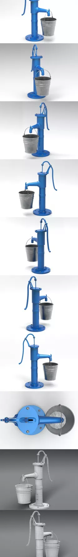 Water pump and bucket
