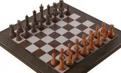 wooden chess desk table