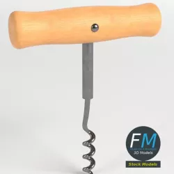 Wooden corkscrew
